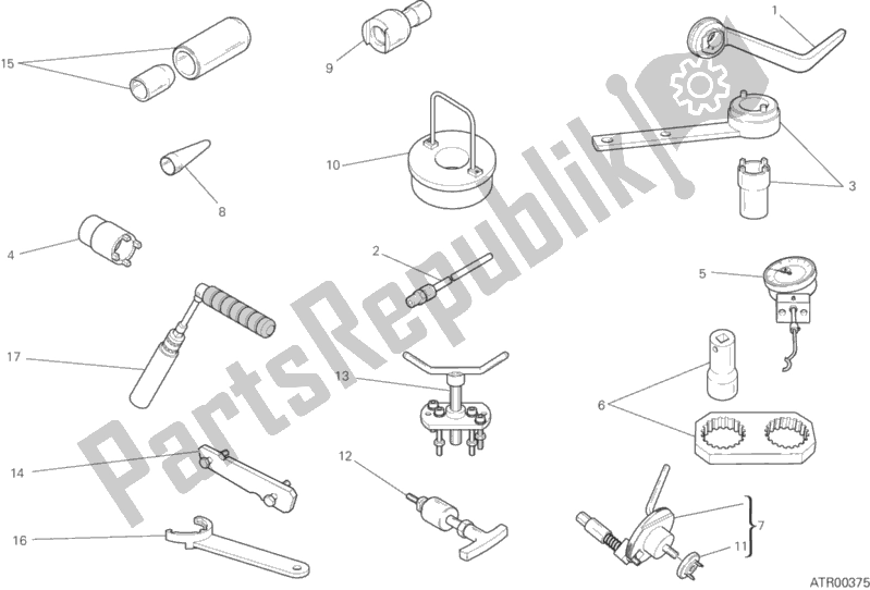 All parts for the 01a - Workshop Service Tools, Engine of the Ducati Monster 1200 S USA 2020